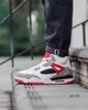Кросівки Jordan 4 Spizike 45 (29 см) White Red Black (арт 1415) - зображення 4