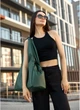 Женская спортивная сумка из оксфорда Sambag Зеленая (58640251641) - изображение 3