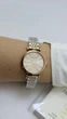 Женские часы Emporio Armani Gianni T-Bar AR11223 с кристаллами (Розовое золото / Розовый циферблат) - изображение 15