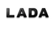 Надпись "Lada" Avtoaks черная матовая 25 мм - изображение 1