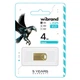 USB флеш накопитель Wibrand 4GB Hawk Gold USB 2.0 (WI2.0/HA4M1G) (355973) - изображение 2