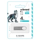 USB флеш накопитель Wibrand 4GB Irbis Silver USB 2.0 (WI2.0/IR4U3S) - изображение 2