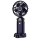 Ручний вентилятор із підставкою для телефону, Mini fan XL-880, Синій - зображення 3