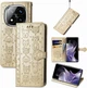 Чохол Embossed Cat and Dog для Xiaomi Redmi Note 15 Pro 5G-книжка шкіра PU з візитницею золотистий - зображення 1