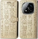 Чохол Embossed Cat and Dog для Xiaomi Redmi Note 15 Pro 5G-книжка шкіра PU з візитницею золотистий - зображення 7