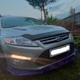 Пластикова губа на бампер Ford Focus Форд Фокус молдинг бампера спідниця універсальна чорний. - зображення 3