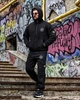Мужской спортивный костюм Stone Island Tetra черный утепленный, тринитка на флисе ТР6592 M - изображение 5