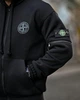 Мужской спортивный костюм Stone Island Tetra черный утепленный, тринитка на флисе ТР6592 M - изображение 8