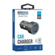 Автозаряджання BREVIA ePower DualCharge Display 40 W два USB-C чорна для авто (46040DCLB) - зображення 5