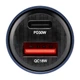 Зарядний пристрій для авто Brevia ePower DualCharge 30 W USB-C USB-A прозорий синій (46530CABL) - зображення 2
