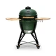Керамічний гриль Kamado Bono Žalgiris на вугіллі 47 см Зелений (4779039712784) - зображення 3