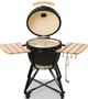 Керамічний гриль Kamado Bono Media на вугіллі 44.5 см Чорний (4779039710889) - зображення 2