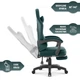 Геймерське крісло Hell's Chair HC-1015 Green, велюр - изображение 8