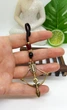 Брелок-амулет лук со стрелой латунь, текстиль - изображение 8