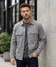 Мужская джинсовая рубашка-куртка Zara Relaxed Fit с накладными карманами р. S - изображение 1