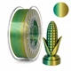 PLA филамент двухцветный Pochatok Filament Бирюзово-зеленый металлик – Золотой металлик 1,75 мм 0,75 кг - изображение 1