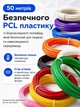 3D ручка для дітей набір для малювання з PCL пластиком 50 м Hausland низькотемпературна USB 5 В з трафаретами 10 кольорів регулювання швидкості автовимкнення блакитний (03240002) - изображение 8