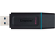 USB флешка Kingston DT Exodia 64GB USB 3.2 Gen 1 черный бирюзовый компактная с защитой разъема - изображение 4