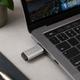 USB-флешка Hi-Rali Stark 16 GB пластиковий компактний захист роз'єму для зберігання даних сталевий - зображення 3