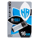 USB-флешка Hi-Rali Stark 16 GB пластиковий компактний захист роз'єму для зберігання даних сталевий - зображення 5
