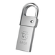 USB флешка T&G Metal 027 64GB ударостойкая из металла с карабином для удобного хранения данных стальной - изображение 1