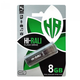 USB Flash Drive Hi-Rali Stark 8GB ударостійкий із захисним ковпачком чорний - зображення 5