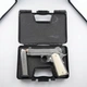 Стартовий пістолет Kuzey 911-SX#3, Colt M1911 Shiny Chrome Plating/White Grips - зображення 5