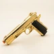 Стартовий пістолет Kuzey Colt 1911 Gold + 50 патронів та додатковий магазин - изображение 3