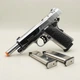 Стартовий пістолет Kuzey 911-SX#1, Colt M1911 Matte Chrome Plating/Black Grips - изображение 7
