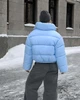 Пуховик жіночий короткий трендовий X-Woyz LS-8972-11 59377 M блакитний - зображення 3