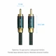 Коаксиальный аудиокабель RCA Vention 8 м 2 штекера 75 Ом двойное экранирование алюминиевой фольгой и оплеткой из луженой меди посеребренная медь OFC 4N зеленый (BCTGK) - изображение 8