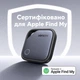 Смарт-трекер UGREEN FineTrack CM816 поддержка Apple Find My Bluetooth 5.0 BLE батарейка CR2032 до 24 месяцев работы темно-серый с черным (45297) - изображение 2