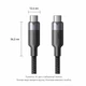 Кабель Vention USB-C 1 м USB 3.2 Gen 2 10 Гбіт/с 100W 4K 60 Гц чорний (6922794789272) - зображення 10