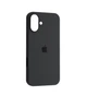 Чохол для iPhone 16 силіконовий Soft-touch Silicone Case Full Size (AA) Dark Grey - зображення 1
