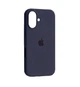 Чехол для iPhone 16 силиконовый Soft-touch Silicone Case Full Size (AA) Dark Blue - изображение 1