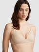 Безшовний бюстгалтер без пуш ап бежевого кольору VICTORIA'S SECRET PINK р. 80D/36D арт. 30473 - зображення 1