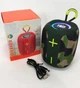 Портативна Bluetooth колонка T&G TG-658 бездротова акустика Bluetooth 5.3 8Вт USB TF карта AUX FM радіо світлодіодна підсвітка акумулятор 1200 мАг вбудований мікрофон для смартфона планшета ноутбука переносна колонка камуфляжна - изображение 2