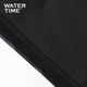 Шапочка для плавання WATERTIME для чоловіків та жінок, водонепроникна шапочка для плавання, що не стискає вуха, із захистом для вух, професійний матеріал PU, чорний колір зі срібним логотипом - изображение 6