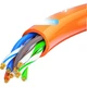Патч-корд LiJIA Cat 5e неекранований 10 м Жовтогарячий (LJ-5WY010) - зображення 1
