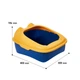 Туалет для кішок Taotaopets 268802 лоток для котів Yellow з лопаткою - зображення 7