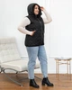 Женский теплый жилет с капюшоном удлиненный MODA 100095 50 Черный ( M - 100095/3 D ) - изображение 5