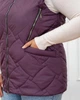 Женский теплый жилет с капюшоном удлиненный MODA 100305 64 Сливовый ( M - 100305/1 T ) - изображение 6
