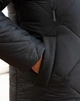 Жіноча зимова куртка з капюшоном подовжена MODA 100251 48 Чорний (М — 100251/1 A) - зображення 6