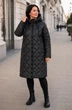 Жіноча зимова куртка з капюшоном подовжена MODA 100134 52 Чорний (М - 100134/1 C) - зображення 1