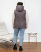Женский теплый жилет с капюшоном удлиненный MODA 100305 44 Серый ( M - 100305/4 A ) - изображение 4