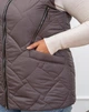 Женский теплый жилет с капюшоном удлиненный MODA 100305 44 Серый ( M - 100305/4 A ) - изображение 7