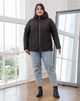 Женская демисезонная куртка с капюшоном MODA 100161 66 Шоколадный ( M - 100161 /2 R ) - изображение 2