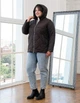 Женская демисезонная куртка с капюшоном MODA 100161 66 Шоколадный ( M - 100161 /2 R ) - изображение 7