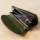 Женский кошелек на магните экокожа мягкий Canevo sz661a серый 20х10х3 см хаки - изображение 3