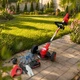 Газонокосарка акумуляторна BOSCH EASY 23-045 24 В 6 А·год з колесами тример для трави 800 Вт електрокоса 8000 об хв садова косарка телескопічна 92-122 см ніж бездротовий інструмент для газону бур'янів саду дачі з 2 АКБ диском ножами - зображення 8